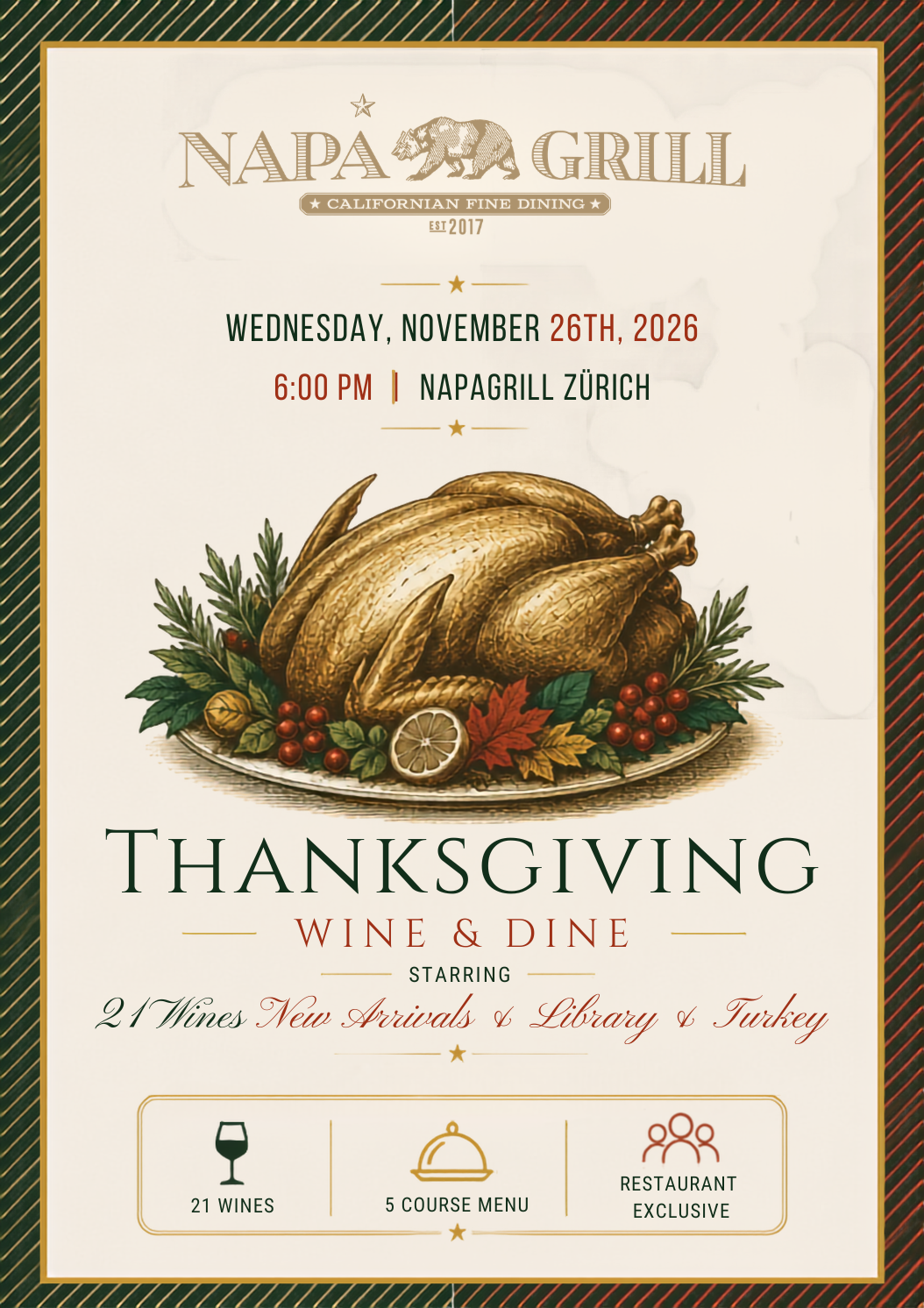 Thanksgiving Big Tasting & Dine